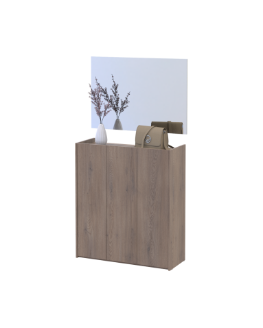 Schuhschrank Doros Kassel mit Spiegel Cremona Cannolo 3 Türen 97×40×110 (42005503)