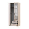 Kleiderschrank Doros Rondi mit Drehtüren mit Spiegel Kaschmir 2 Türen 82x52x195 (80738468)