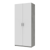 Kleiderschrank Doros Ken Beton/Weiß 2 Türen 90x52x210 (80737020)