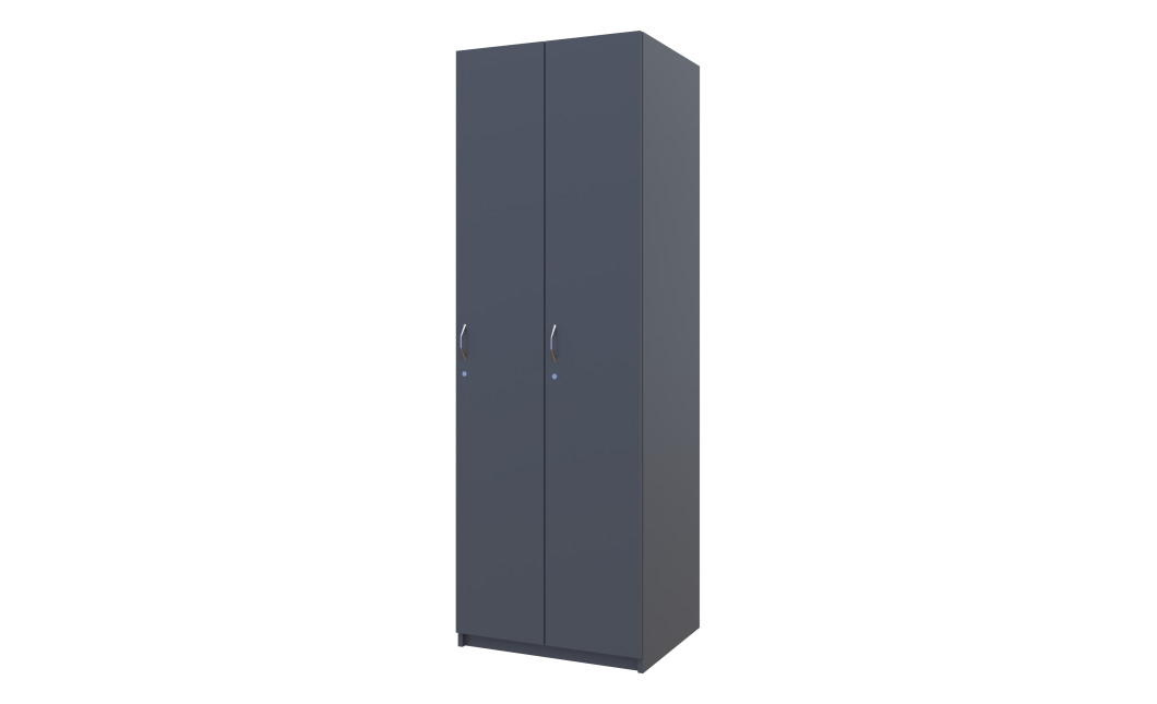 Kleiderschrank Doros Grafit mit Drehtüren 2 Türen 60x52x180 (40512886)