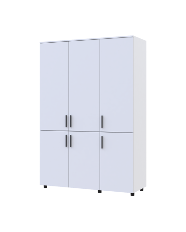 Kleiderschrank Doros Thorn Weiß 3 Türen Böden 135x51,6x200 (44900484)