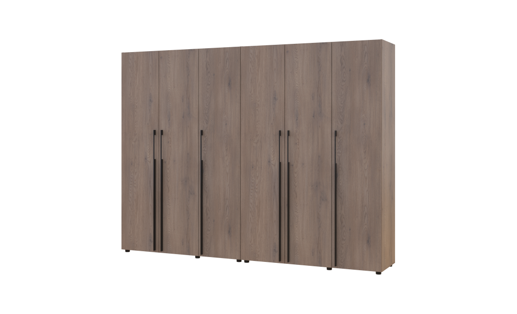 Kleiderschrank Doros Kasper Cremona Cannolo 3+3 Türen 270x50x204 (42005517)