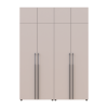 Kleiderschrank mit Aufsatz Doros Kasper Kaschmir 2+2 Türen 180x50x245 (42005522)