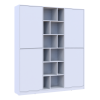 Kleiderschrank Doros Morgan Weiß 2 Türen 180x38,5x210 (42001246)