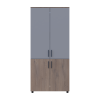 Kleiderschrank Doros Thorn Cremona Cannolo/Grau 2 Türen Kleiderstange 90x51,6x200 (44900455)