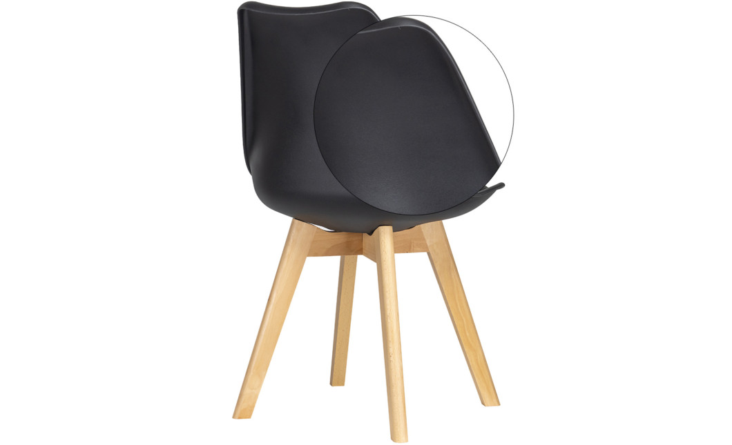 Stuhl-Set 2 Stk Doros Bin Schwarz 49x43x84 (42005076)