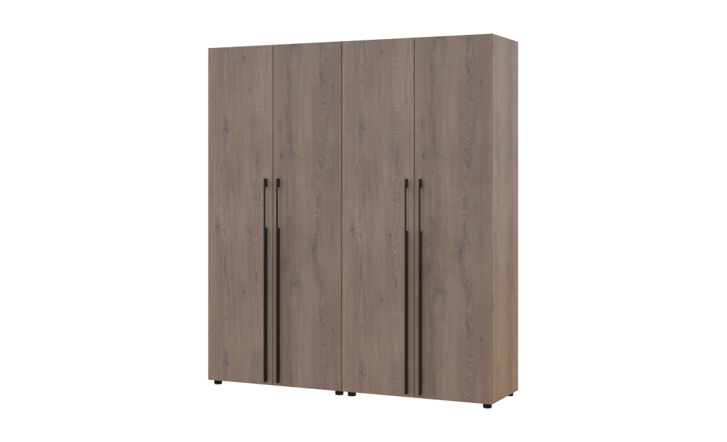 Kleiderschrank Doros Kasper Cremona Cannolo 2+2 Türen 180x50x204 (42005513)