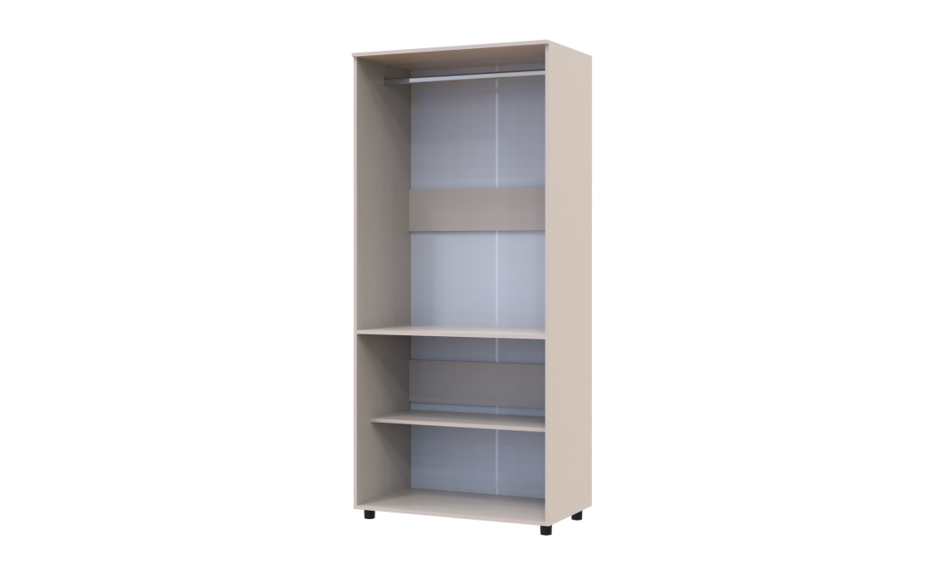 Kleiderschrank Doros Thorn Kaschmir 2 Türen Kleiderstange 90x51,6x200 (44900447)