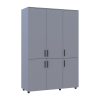 Kleiderschrank Doros Thorn Grau 3 Türen Böden 135x51,6x200 (44900488)