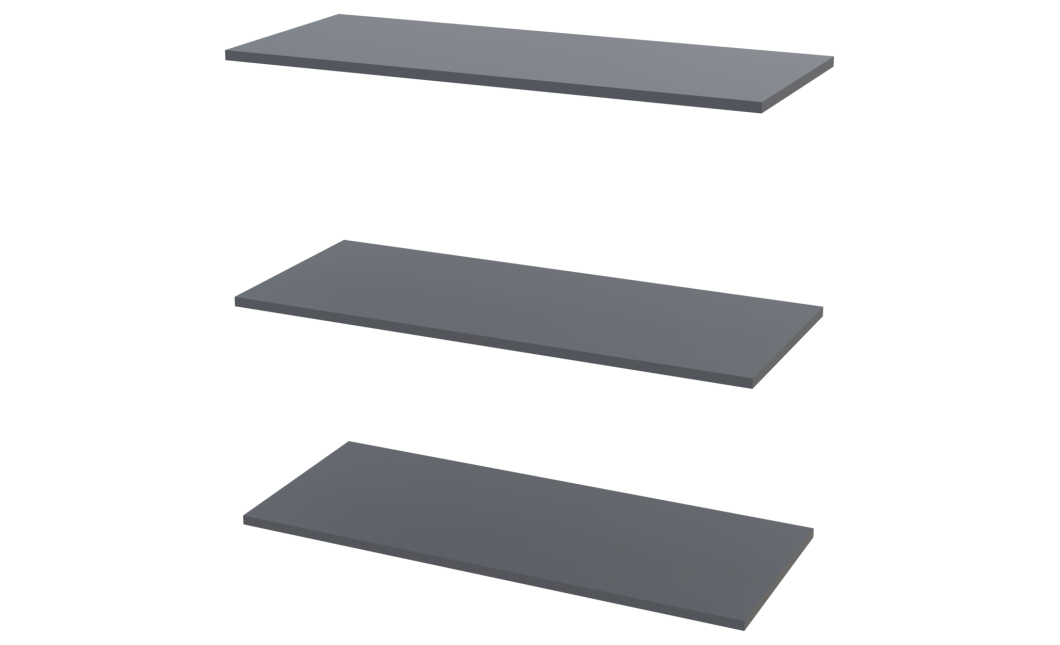 Kleiderständer Doros Promo Anthrazit 3-teilig 86,7x35x1,6 (41516264)