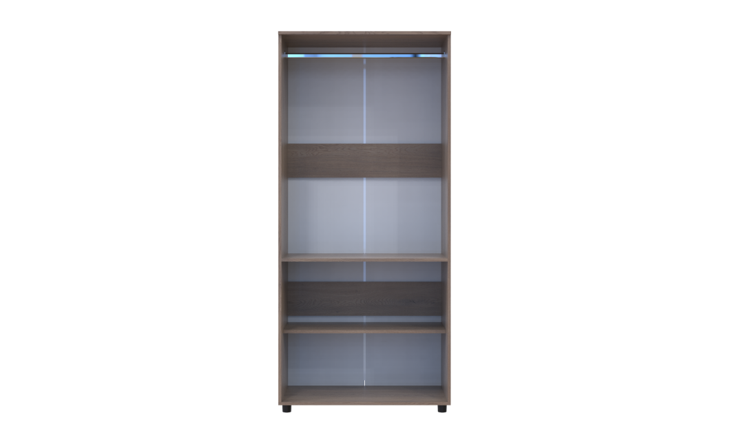 Kleiderschrank Doros Thorn Cremona Cannolo 2 Türen Kleiderstange 90x51,6x200 (44900427)