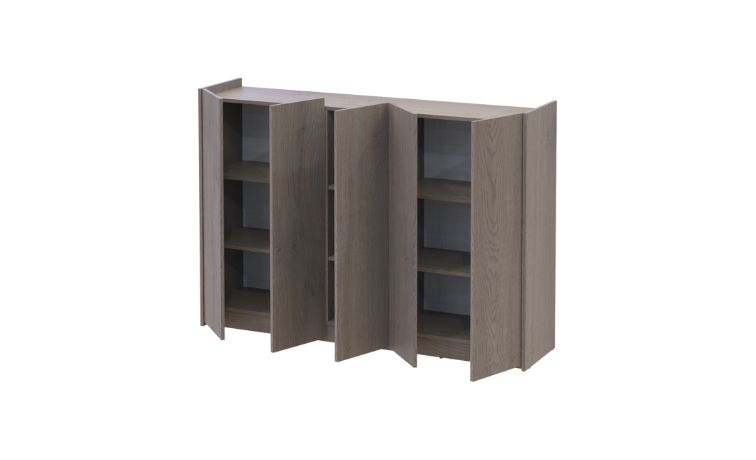 Schuhschrank Doros Kassel mit Spiegel Cremona Cannolo 5 Türen 159×40×110 (42005505)