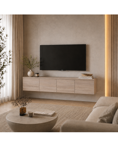 TV-Board Doros Levia Sonoma Eiche 4 Türen 160x35x33 (41516300)