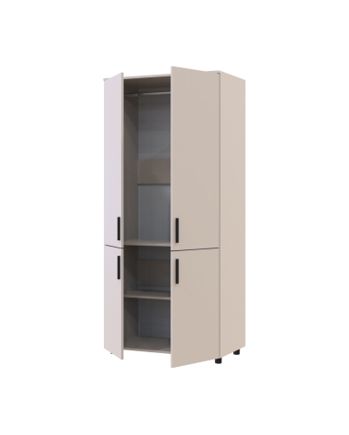 Kleiderschrank Doros Thorn Kaschmir 2 Türen Kleiderstange 90x51,6x200 (44900447)