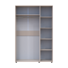 Kleiderschrank Doros Kasper Kaschmir 3 Türen 135x50x204 (44900549)