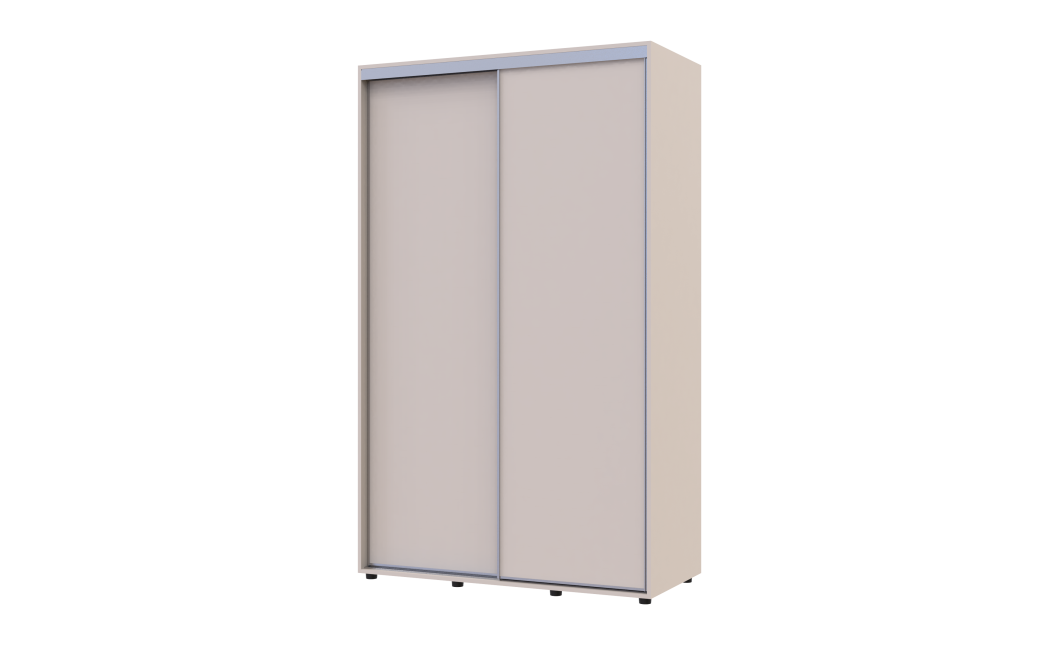 Kleiderschrank Doros Sigma Slim Schiebetüren Kaschmir 2 Türen 130x60x214.4 (42005456)