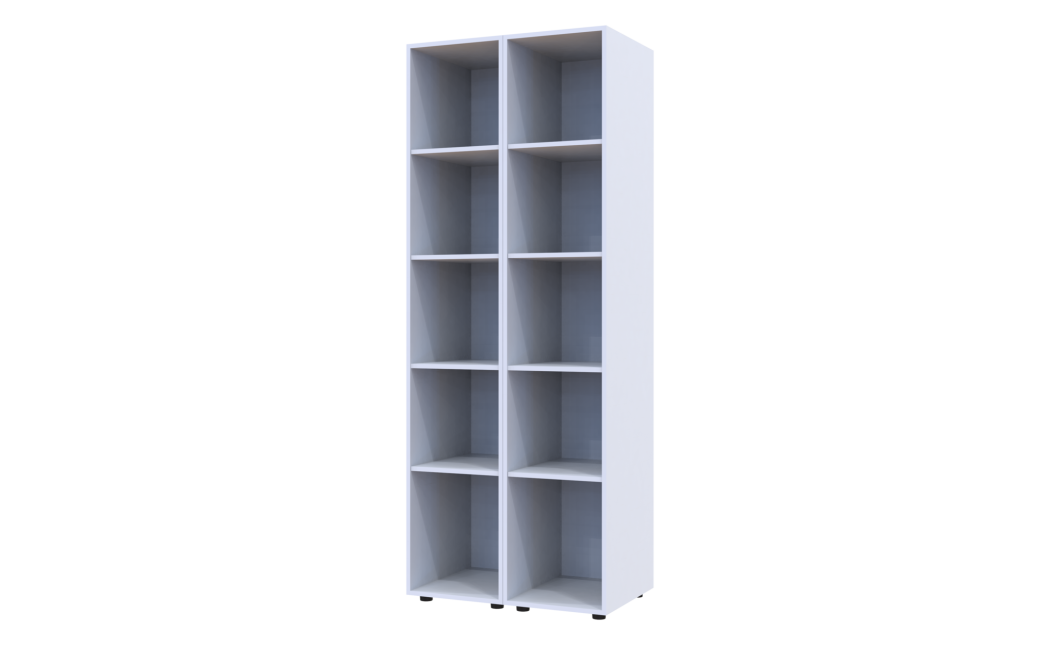 Kleiderschrank Set Doros Gelar Weiß mit 2 Spiegeln 78x49,5x203,4 (42002163)