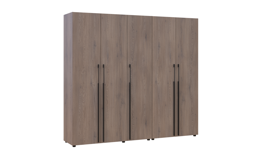 Kleiderschrank Doros Kasper Cremona Cannolo 2+3 Türen 225x50x204 (42005515)