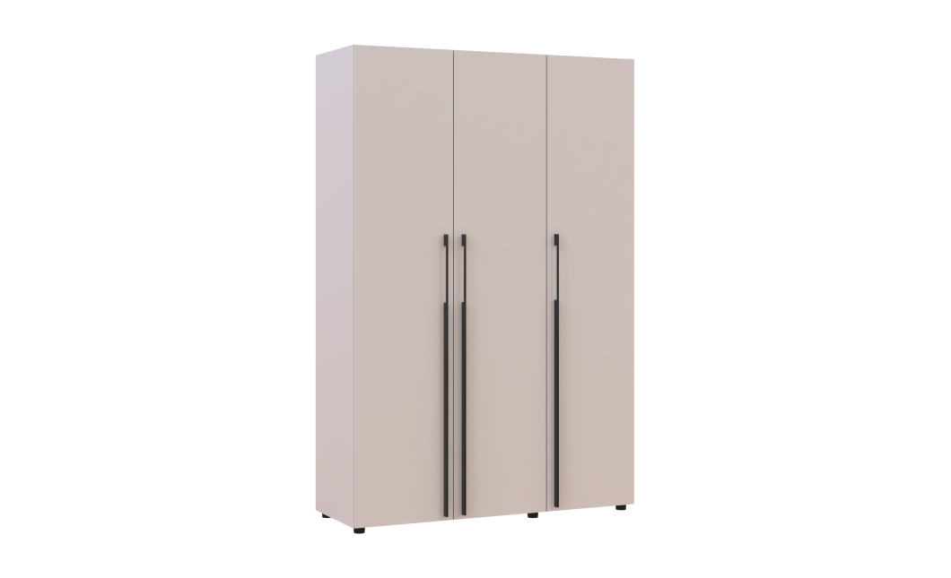 Kleiderschrank Doros Kasper Kaschmir 3 Türen 135x50x204 (44900549)