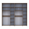 Kleiderschrank mit Aufsatz Doros Kasper Cremona Cannolo 3+3 Türen 270x50x245 (42005527)