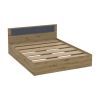 Bett Doros Rondi Doppelbett Eiche Artisan/Anthrazit 160x200 (44900532)