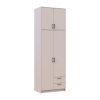 Kleiderschrank Doros Rondi mit Drehtüren mit Oberschrank Kaschmir 2 Türen 82x52x260 (80738482)