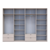 Kleiderschrank-Set Doros Lukas Kaschmir 4+4 Türen 320x50x240 (42005128)
