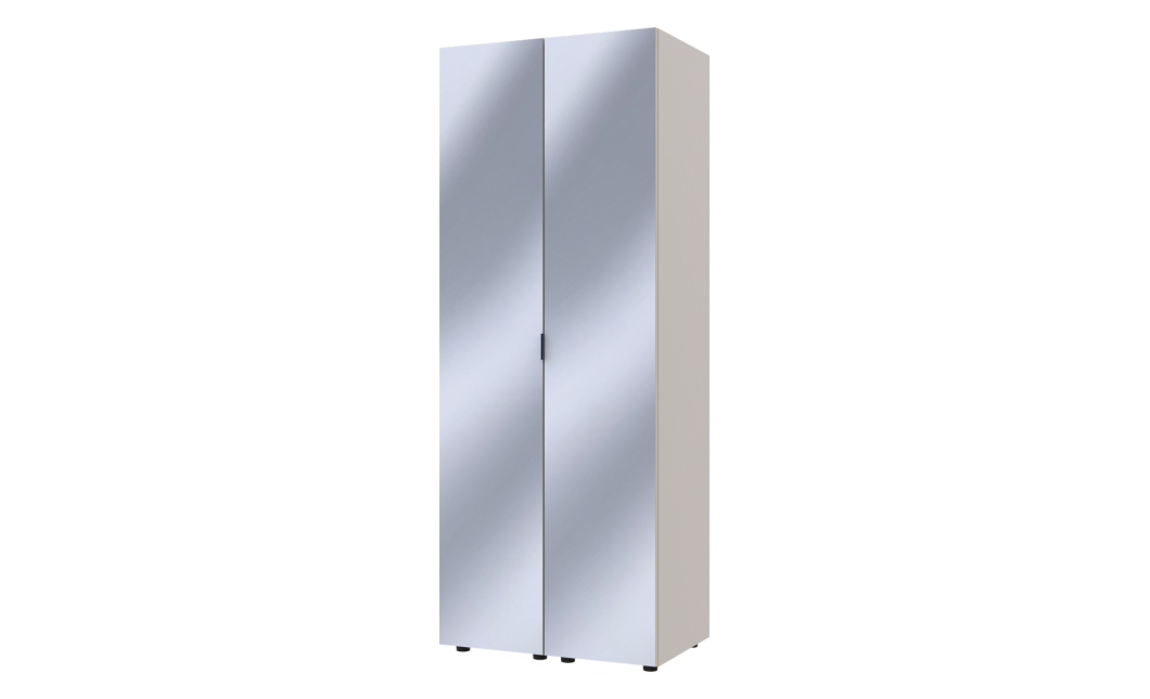 Kleiderschrank Set Doros Gelar Kaschmir mit 2 Spiegeln 78x49,5x203,4 (42005103)