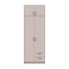 Kleiderschrank Doros Rondi mit Drehtüren mit Oberschrank Kaschmir 2 Türen 82x52x236 (80738469)