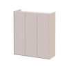 Schuhschrank Doros Kassel mit Spiegel Kaschmir 3 Türen 97×40×110 (42005506)