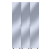 Kleiderschrank Set Doros Gelar Kaschmir mit 3 Spiegeln 117x49,5x203,4 (42005104)