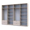 Kleiderschrank-Set Doros Lukas Kaschmir 4+4 Türen 320x50x240 (42005128)