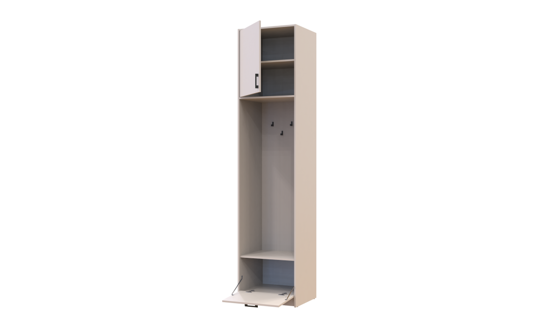 Offenes Regal Doros Rondi mit hohem Aufsatz Kaschmir 60x52x260 (42005390)