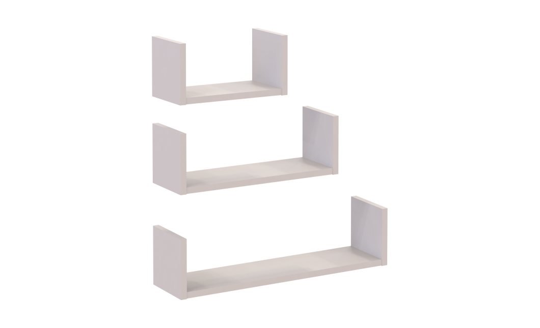 Regal-Set Doros Feel Kaschmir 3-teilig 30/45/60x15x15 (41516079)