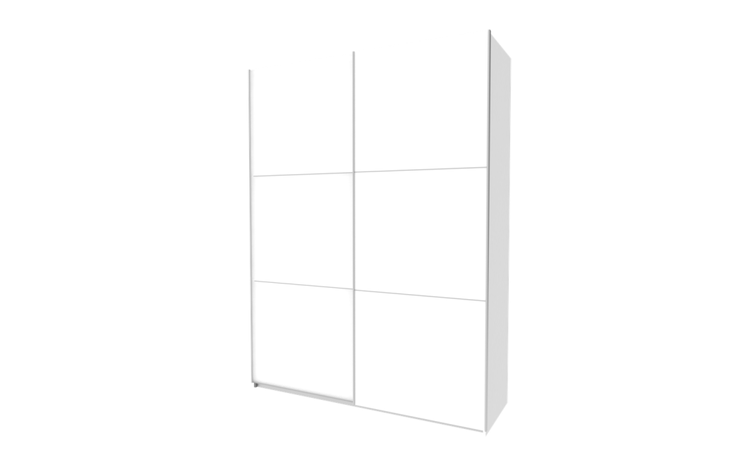 Kleiderschrank Doros G-Caiser Schiebetüren Weiß 2 Türen 180x60x240 (42002108)
