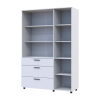 Kleiderschrank Doros Thorn Weiß 3 Türen 3 Schubladen Böden 135x51,6x200 (44900486)