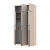 Kleiderschrank mit Aufsatz Doros Kasper Kaschmir 3 Türen 135x50x245 (42005520)