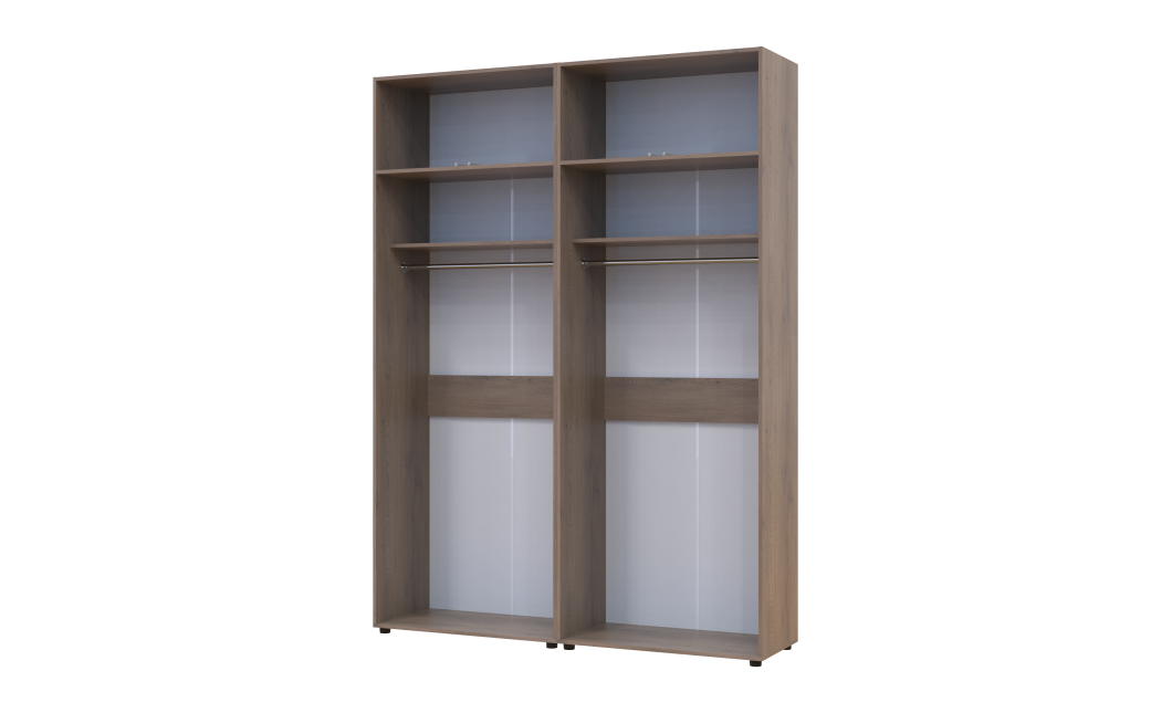 Kleiderschrank mit Aufsatz Doros Kasper Cremona Cannolo 2+2 Türen 180x50x245 (42005523)