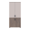 Kleiderschrank Doros Thorn Cremona Cannolo/Kaschmir 2 Türen Böden 90x51,6x200 (44900452)