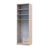 Kleiderschrank Doros Rondi mit Drehtüren mit Oberschrank Kaschmir 2 Türen 82x52x260 (80738482)