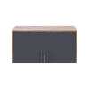 Anbauschrank Doros Rondi Artisan Eiche / Graphitgrau 2 Türen 82x52x41 (80737812)
