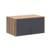 Anbauschrank Doros Rondi Artisan Eiche / Graphitgrau 2 Türen 82x52x41 (80737812)