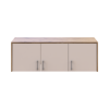 Oberschrank Doros Rondi Artisan Eiche / Kaschmir 3 Türen 121x52x41 (80737823)