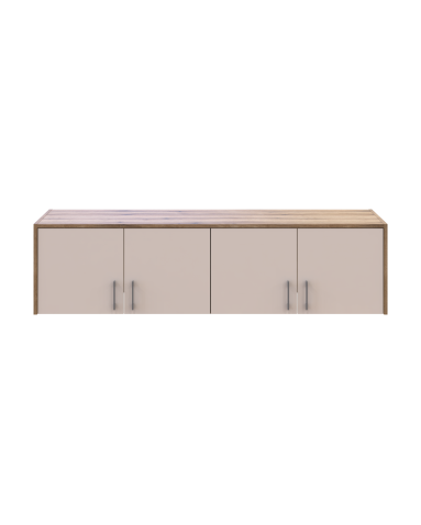 Oberschrank Doros Rondi Artisan Eiche / Kaschmir 4 Türen 160x52x41 (80737833)