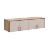Oberschrank Doros Rondi Artisan Eiche / Kaschmir 4 Türen 160x52x41 (80737833)