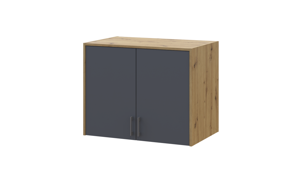 Oberschrank Doros Rondi Artisan Eiche / Graphitgrau 2 Türen 82x52x65 (41516180)