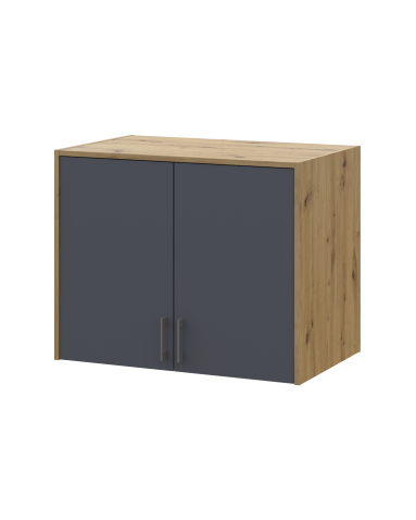 Oberschrank Doros Rondi Artisan Eiche / Graphitgrau 2 Türen 82x52x65 (41516180)