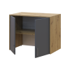 Oberschrank Doros Rondi Artisan Eiche / Graphitgrau 2 Türen 82x52x65 (41516180)