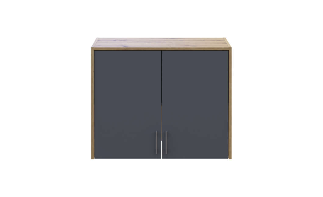 Oberschrank Doros Rondi Artisan Eiche / Graphitgrau 2 Türen 82x52x65 (41516180)