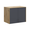 Oberschrank Doros Rondi Artisan Eiche / Graphitgrau 2 Türen 82x52x65 (41516180)